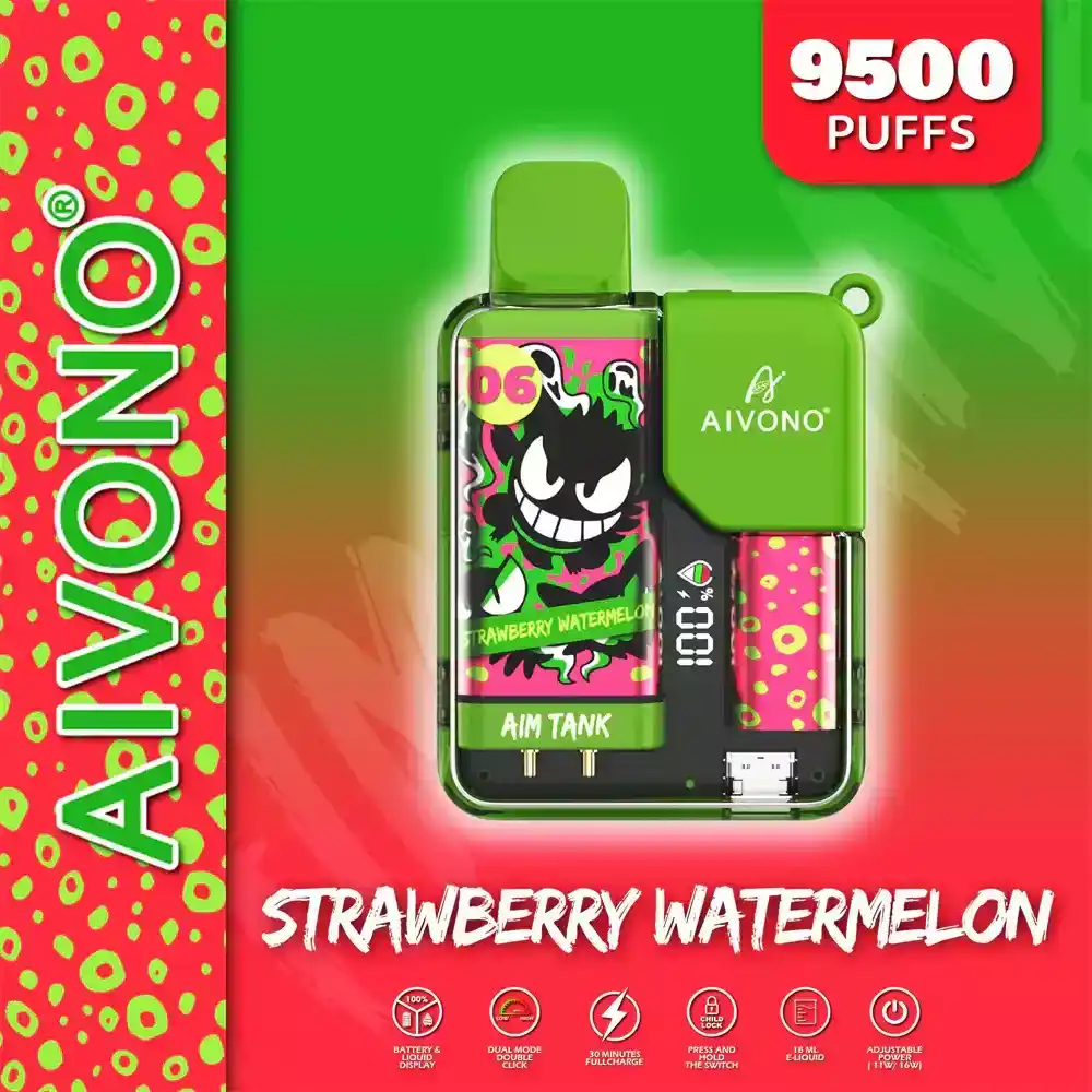 AIVONO Aim Tank 9500 Puffs Trendy Disposable Vape with OLED Screen & Child Lock Feature (2) AIVONO Aim Tank 9500 Puffs Trendy Disposable Vape with OLED Screen & Child Lock Feature (2)