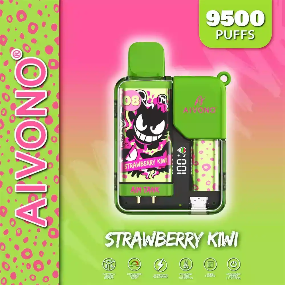 AIVONO Aim Tank 9500 Puffs Trendy Disposable Vape with OLED Screen & Child Lock Feature (3) AIVONO Aim Tank 9500 Puffs Trendy Disposable Vape with OLED Screen & Child Lock Feature (3)