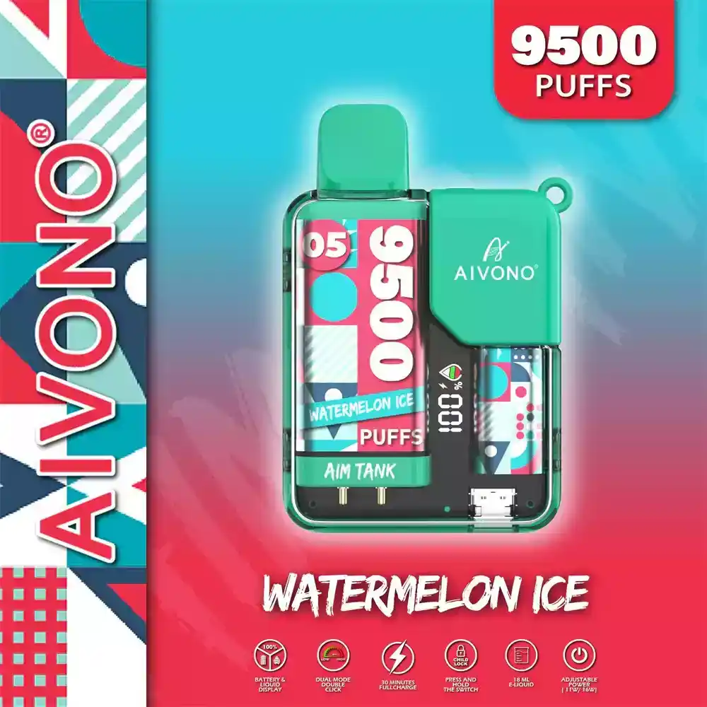 AIVONO Aim Tank 9500 Puffs Trendy Disposable Vape with OLED Screen & Child Lock Feature (5) AIVONO Aim Tank 9500 Puffs Trendy Disposable Vape with OLED Screen & Child Lock Feature (5)