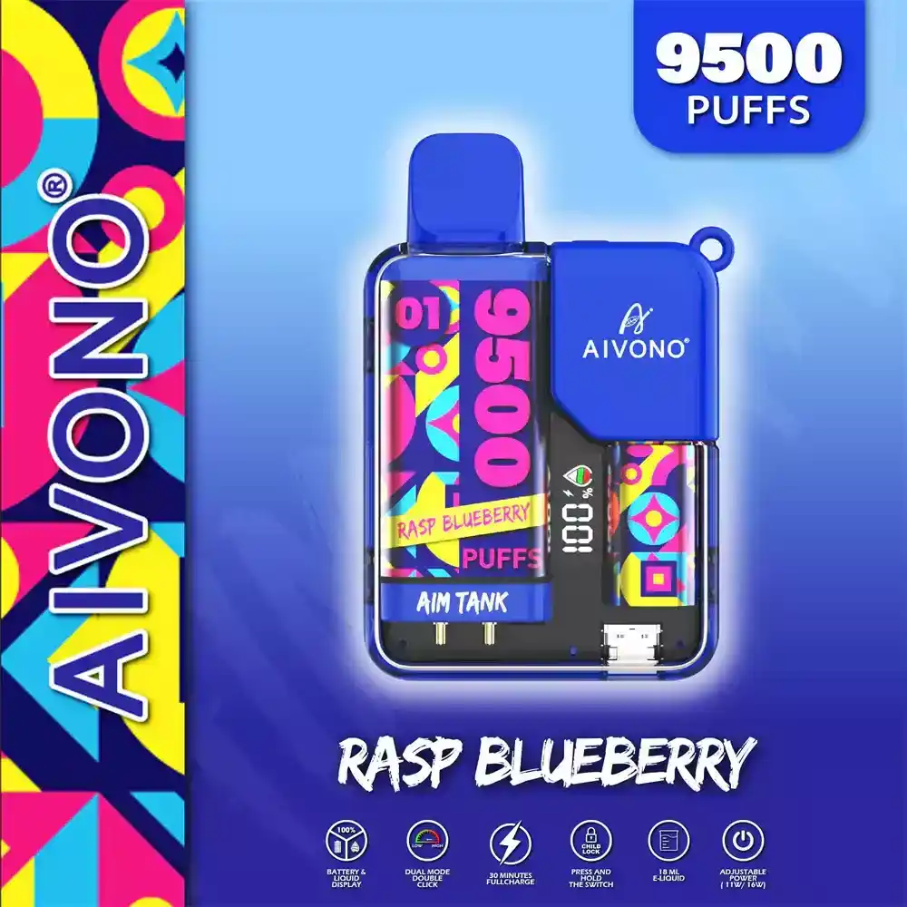 AIVONO Aim Tank 9500 Puffs Trendy Disposable Vape with OLED Screen & Child Lock Feature (7) AIVONO Aim Tank 9500 Puffs Trendy Disposable Vape with OLED Screen & Child Lock Feature (7)