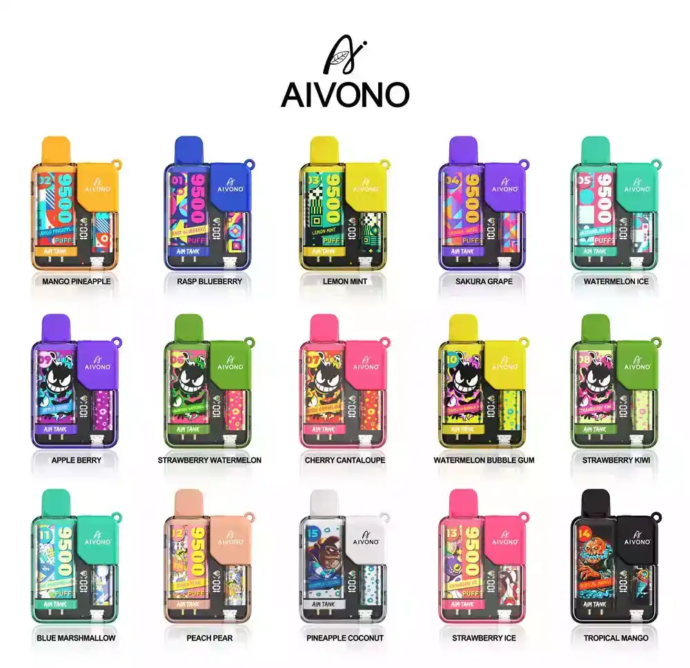 AIVONO Aim Tank 9500 Puffs Trendy Disposable Vape with OLED Screen & Child Lock Feature (8) AIVONO Aim Tank 9500 Puffs Trendy Disposable Vape with OLED Screen & Child Lock Feature (8)