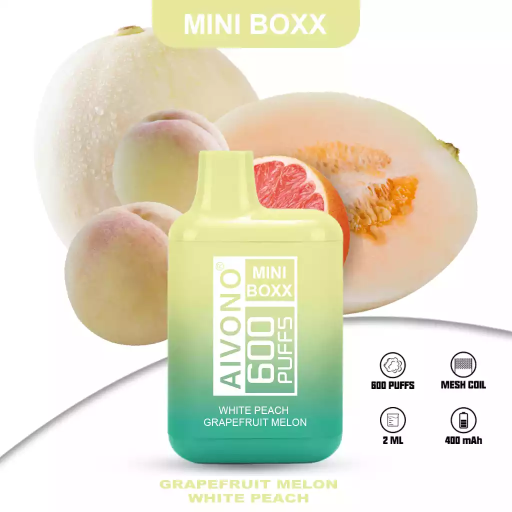 AIVONO Mini Boxx 600 Puffs Enjoy Trendy Vape Flavors with 5% Nicotine Salt (2) AIVONO Mini Boxx 600 Puffs Enjoy Trendy Vape Flavors with 5% Nicotine Salt (2)