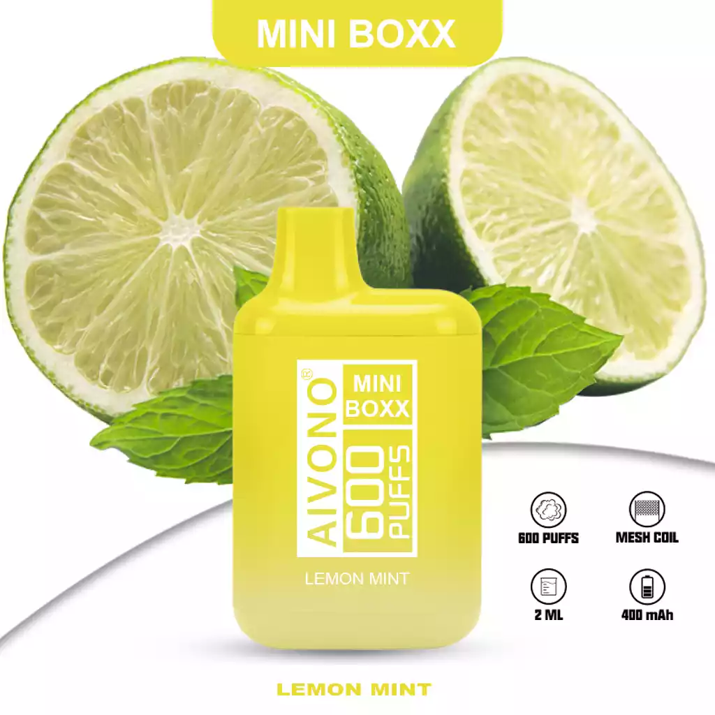 AIVONO Mini Boxx 600 Puffs Enjoy Trendy Vape Flavors with 5% Nicotine Salt (4) AIVONO Mini Boxx 600 Puffs Enjoy Trendy Vape Flavors with 5% Nicotine Salt (4)