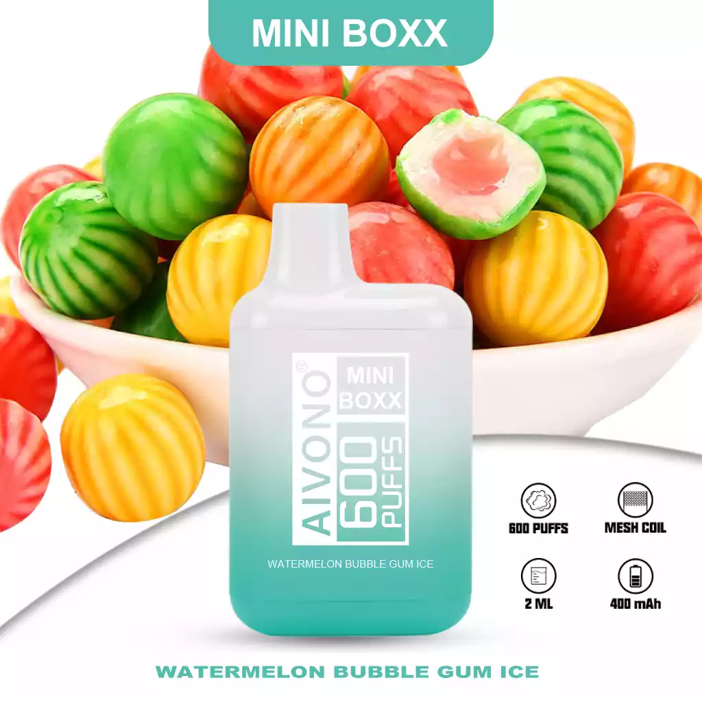 AIVONO Mini Boxx 600 Puffs Enjoy Trendy Vape Flavors with 5% Nicotine Salt (6) AIVONO Mini Boxx 600 Puffs Enjoy Trendy Vape Flavors with 5% Nicotine Salt (6)