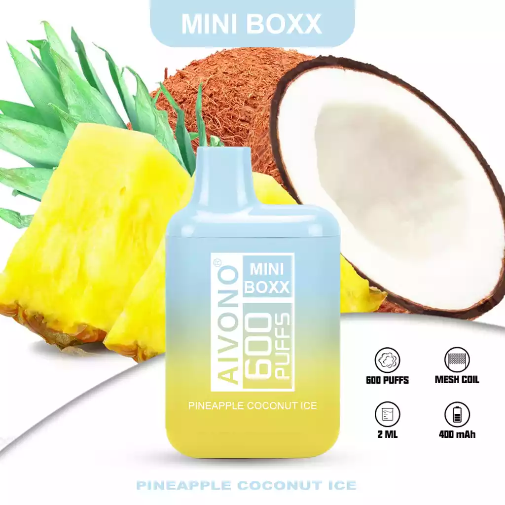 AIVONO Mini Boxx 600 Puffs Enjoy Trendy Vape Flavors with 5% Nicotine Salt (9) AIVONO Mini Boxx 600 Puffs Enjoy Trendy Vape Flavors with 5% Nicotine Salt (9)
