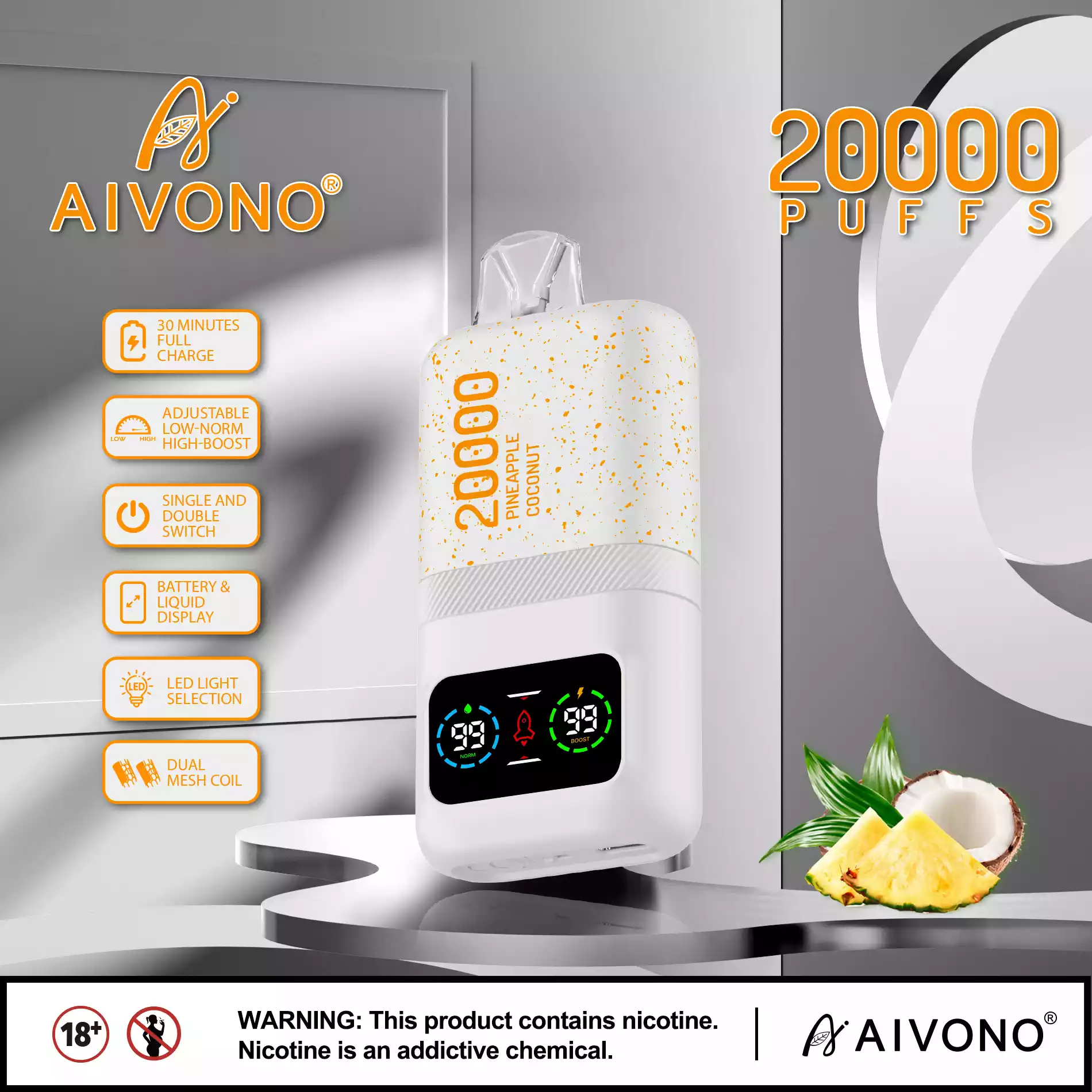AIVONO Vapes Aim Magic 20000 Puffs OEMODM Customizable Vape for Wholesale and Group Buying (3) AIVONO Vapes Aim Magic 20000 Puffs OEMODM Customizable Vape for Wholesale and Group Buying (3)
