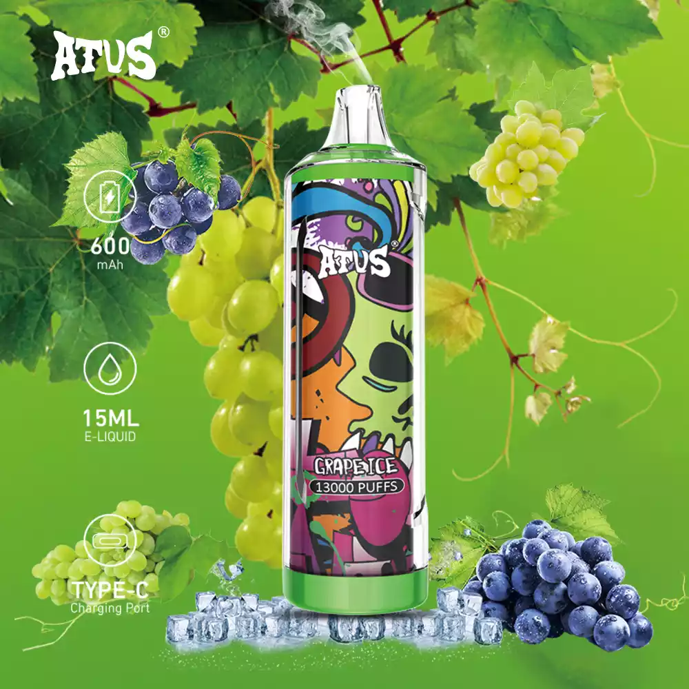 ATVS 13000 Puffs Top Quality Disposable E Cigarette with 600mAh Battery and 13000 Puffs (1) ATVS 13000 Puffs Top Quality Disposable E Cigarette with 600mAh Battery and 13000 Puffs (1)