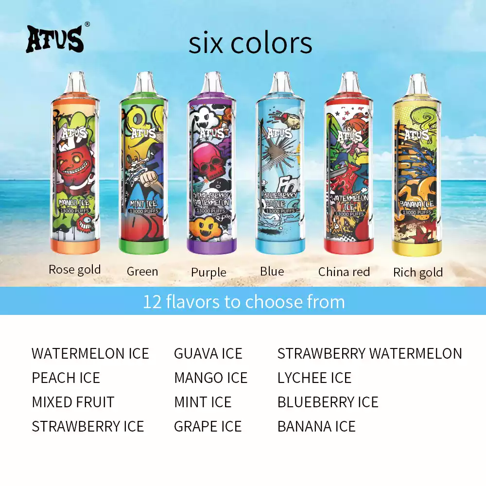 ATVS 13000 Puffs Top Quality Disposable E Cigarette with 600mAh Battery and 13000 Puffs (19) ATVS 13000 Puffs Top Quality Disposable E Cigarette with 600mAh Battery and 13000 Puffs (19)
