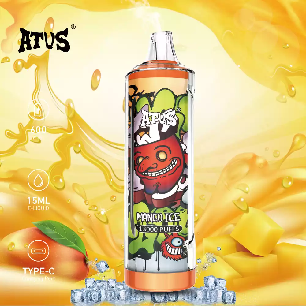 ATVS 13000 Puffs Top Quality Disposable E Cigarette with 600mAh Battery and 13000 Puffs (4) ATVS 13000 Puffs Top Quality Disposable E Cigarette with 600mAh Battery and 13000 Puffs (4)