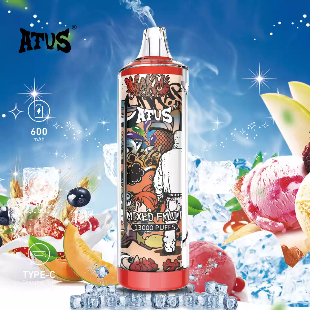ATVS 13000 Puffs Top Quality Disposable E Cigarette with 600mAh Battery and 13000 Puffs (8) ATVS 13000 Puffs Top Quality Disposable E Cigarette with 600mAh Battery and 13000 Puffs (8)