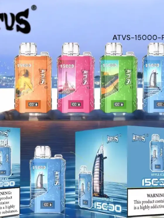 ATVS 15000 Puffs Long Lasting Disposable Vape with 15ml E Liquid & 5% Nicotine