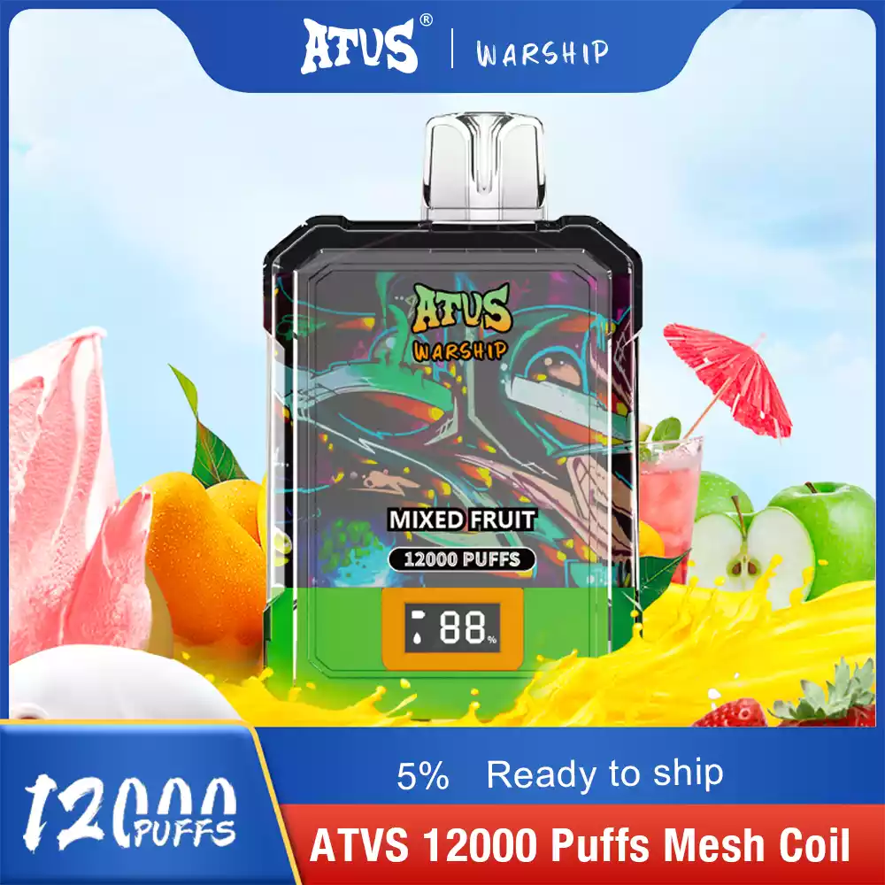 ATVS WARSHIP 12000 Puffs High Capacity 15ml E liquid for Ultimate Vaping Satisfaction (11) ATVS WARSHIP 12000 Puffs High Capacity 15ml E liquid for Ultimate Vaping Satisfaction (11)