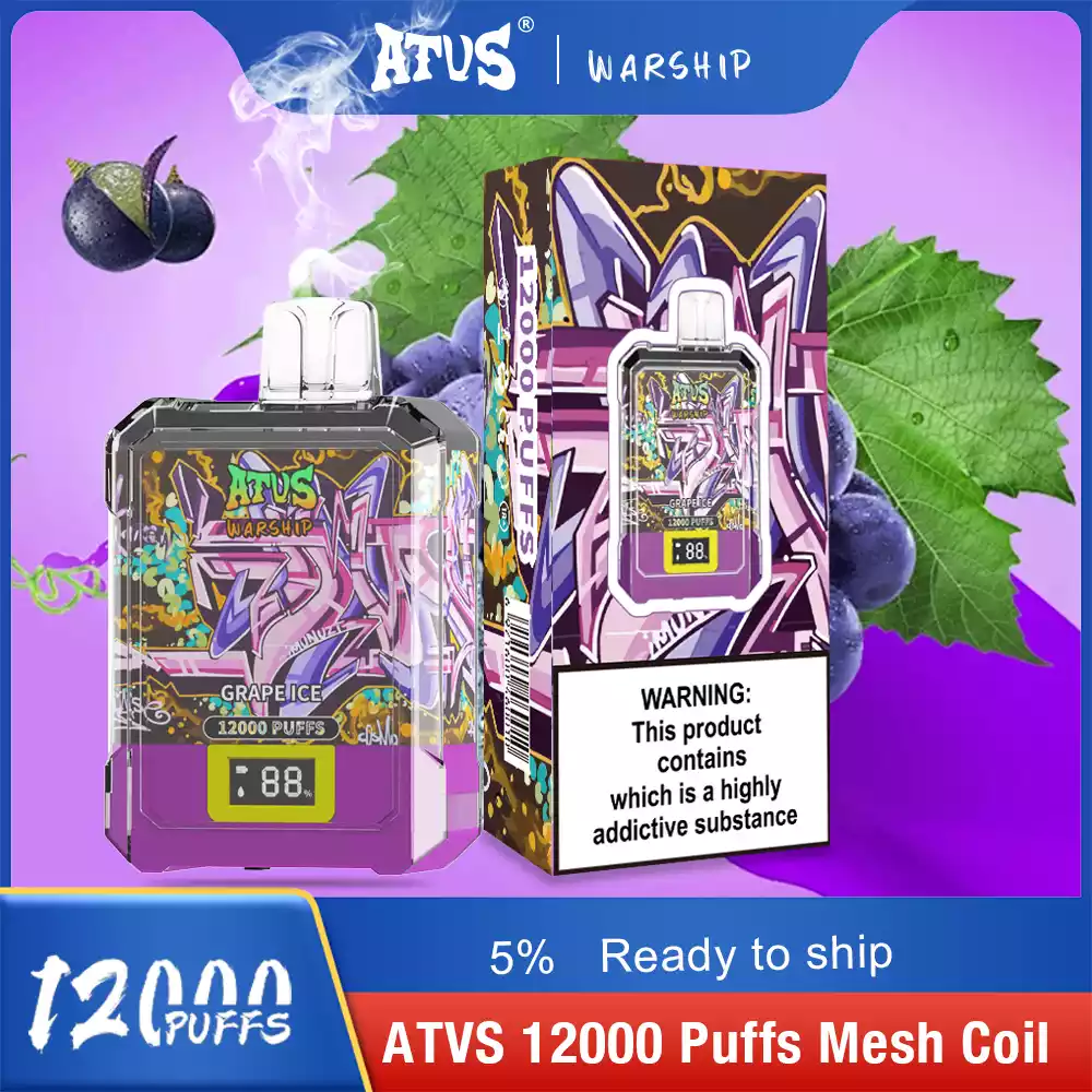 ATVS WARSHIP 12000 Puffs High Capacity 15ml E liquid for Ultimate Vaping Satisfaction (4) ATVS WARSHIP 12000 Puffs High Capacity 15ml E liquid for Ultimate Vaping Satisfaction (4)