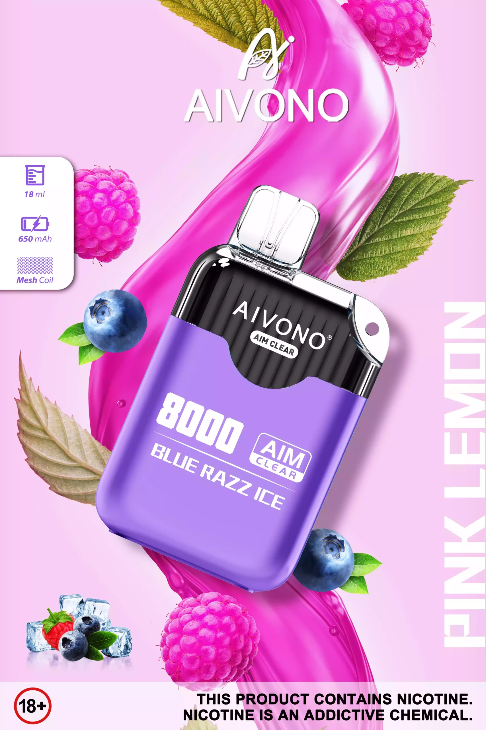 Aivono Aim Clear 8000 Puffs Top Selling Disposable Vape with 18ml E Liquid (8) Aivono Aim Clear 8000 Puffs Top Selling Disposable Vape with 18ml E Liquid (8)