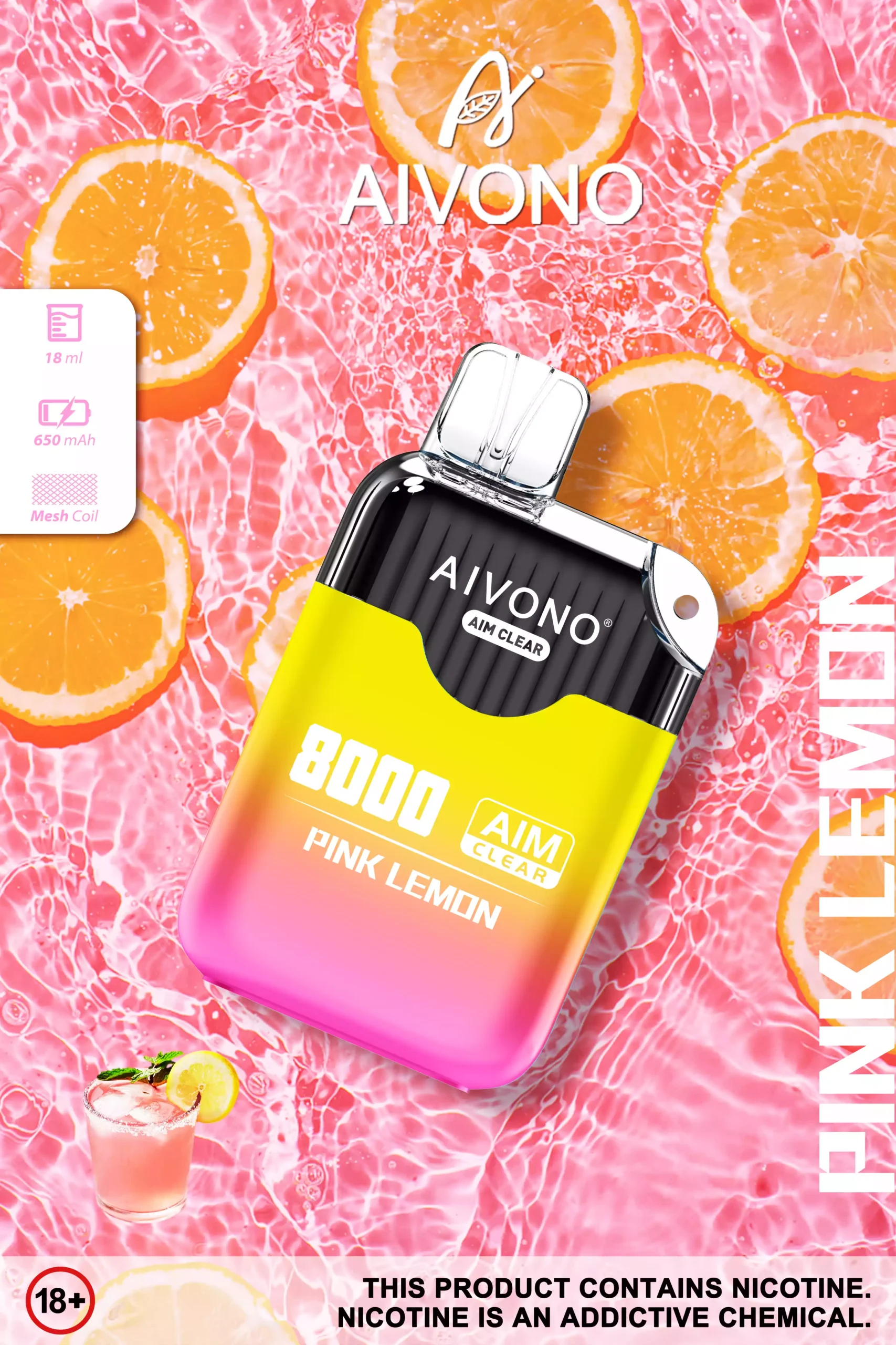 Aivono Aim Clear 8000 Puffs Top Selling Disposable Vape with 18ml E Liquid (9) Aivono Aim Clear 8000 Puffs Top Selling Disposable Vape with 18ml E Liquid (9)