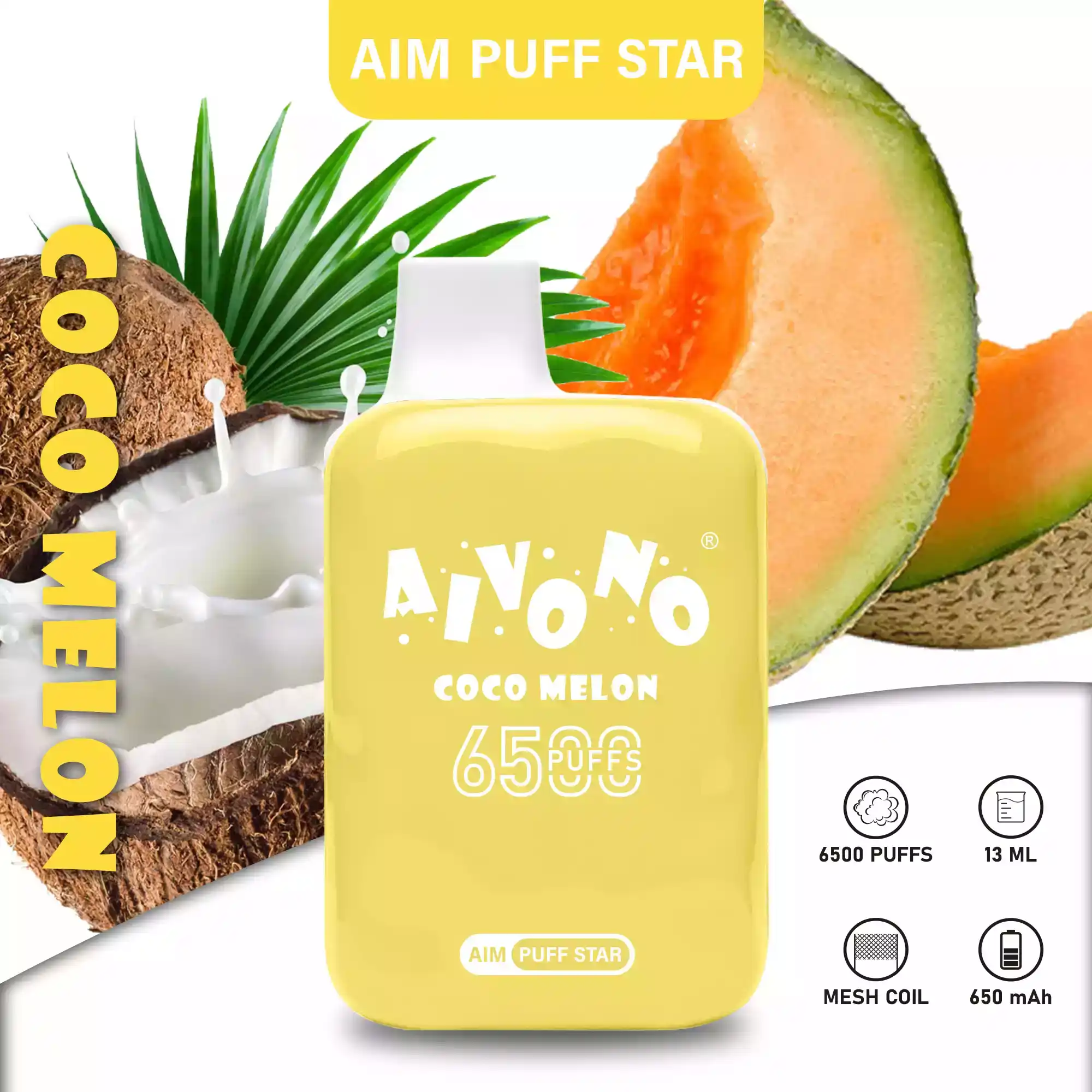 Aivono Aim Puff Star 6500 Puffs Best Vape Flavors in a Trendy Disposable E Cigarette (10) Aivono Aim Puff Star 6500 Puffs Best Vape Flavors in a Trendy Disposable E Cigarette (10)
