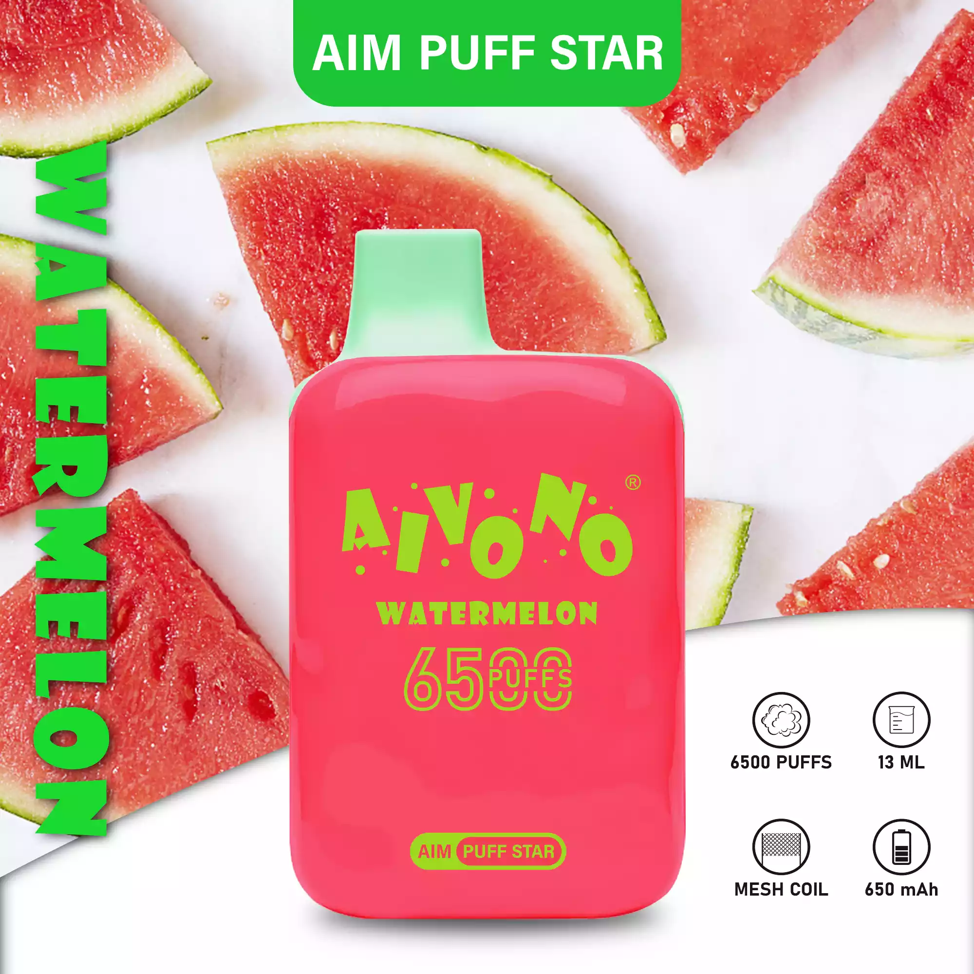 Aivono Aim Puff Star 6500 Puffs Best Vape Flavors in a Trendy Disposable E Cigarette (4) Aivono Aim Puff Star 6500 Puffs Best Vape Flavors in a Trendy Disposable E Cigarette (4)