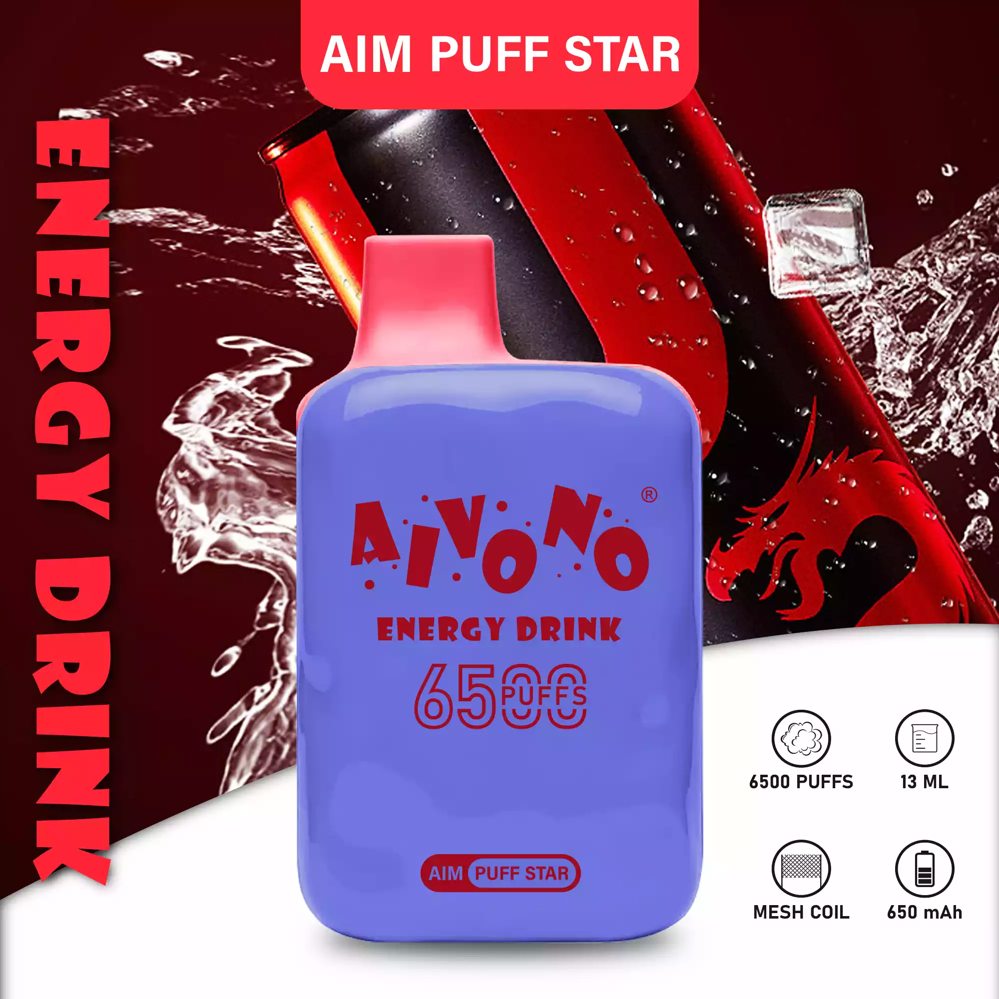 Aivono Aim Puff Star 6500 Puffs Best Vape Flavors in a Trendy Disposable E Cigarette (6) Aivono Aim Puff Star 6500 Puffs Best Vape Flavors in a Trendy Disposable E Cigarette (6)