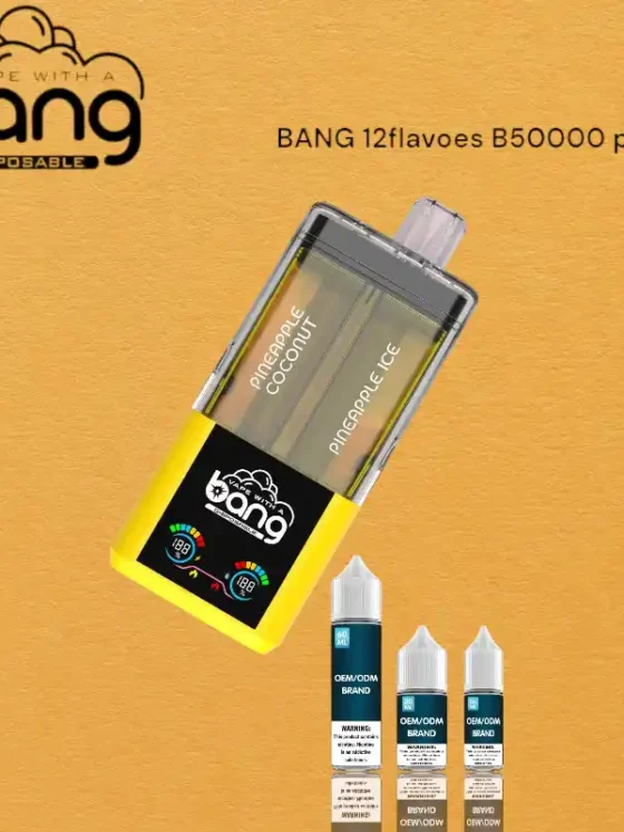 BANG 12flavoes B50000 Puffs Rechargeable Disposable Vapes with Advanced Mesh Coil and 12 Vibrant Flavors