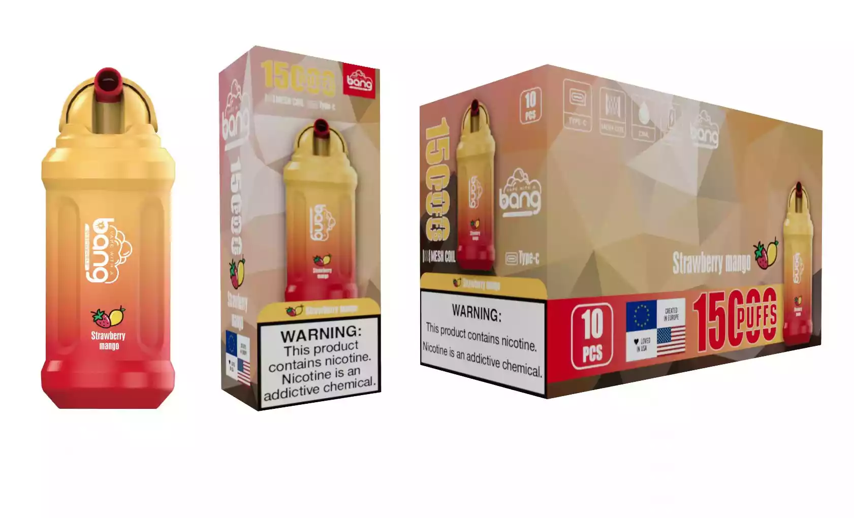 BANG 15000 Puffs Premium Disposable Vape with 5% Nicotine and 1.2ohm Resistance (10) BANG 15000 Puffs Premium Disposable Vape with 5% Nicotine and 1.2ohm Resistance (10)