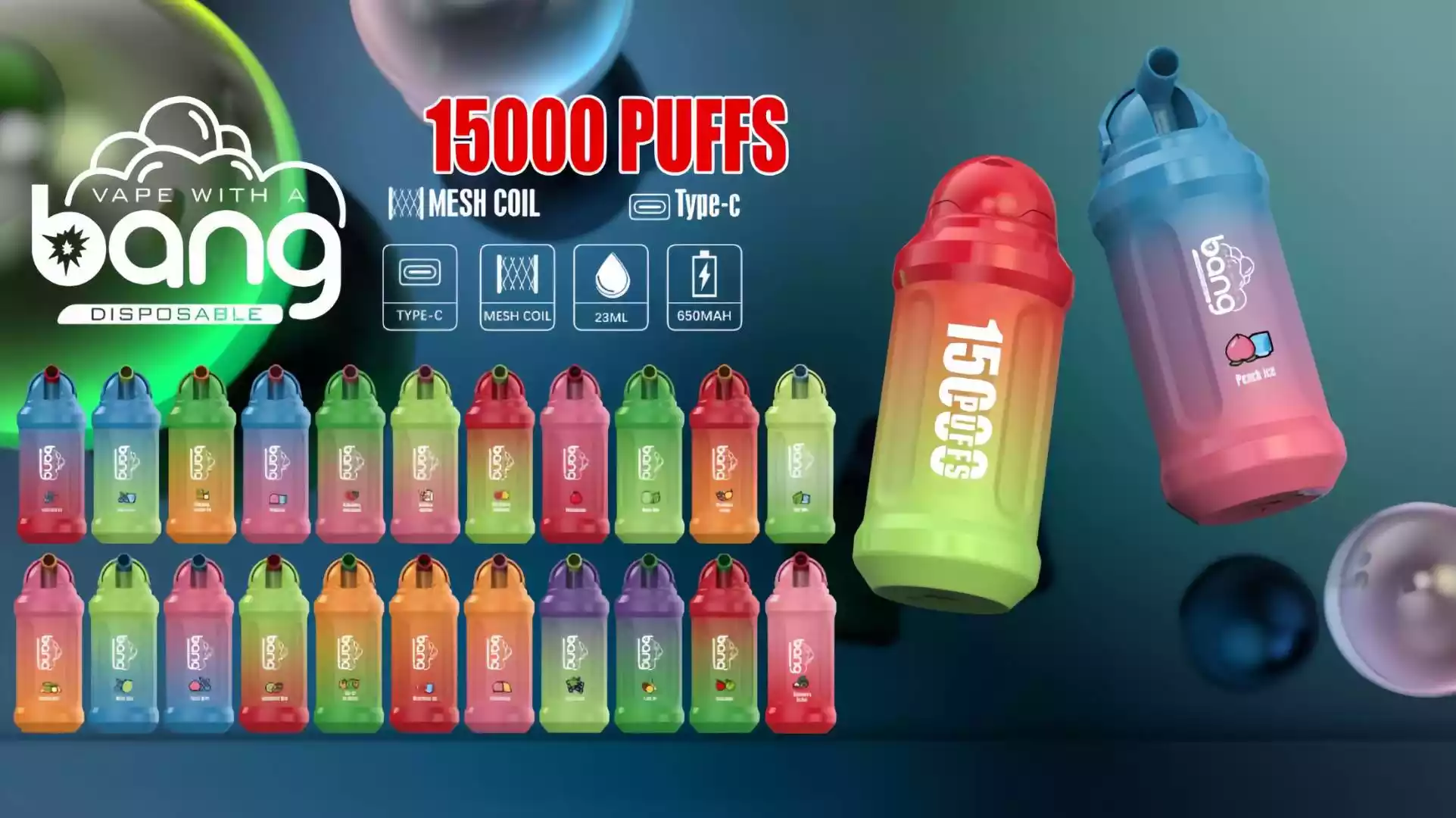 BANG 15000 Puffs Premium Disposable Vape with 5% Nicotine and 1.2ohm Resistance (28) BANG 15000 Puffs Premium Disposable Vape with 5% Nicotine and 1.2ohm Resistance (28)