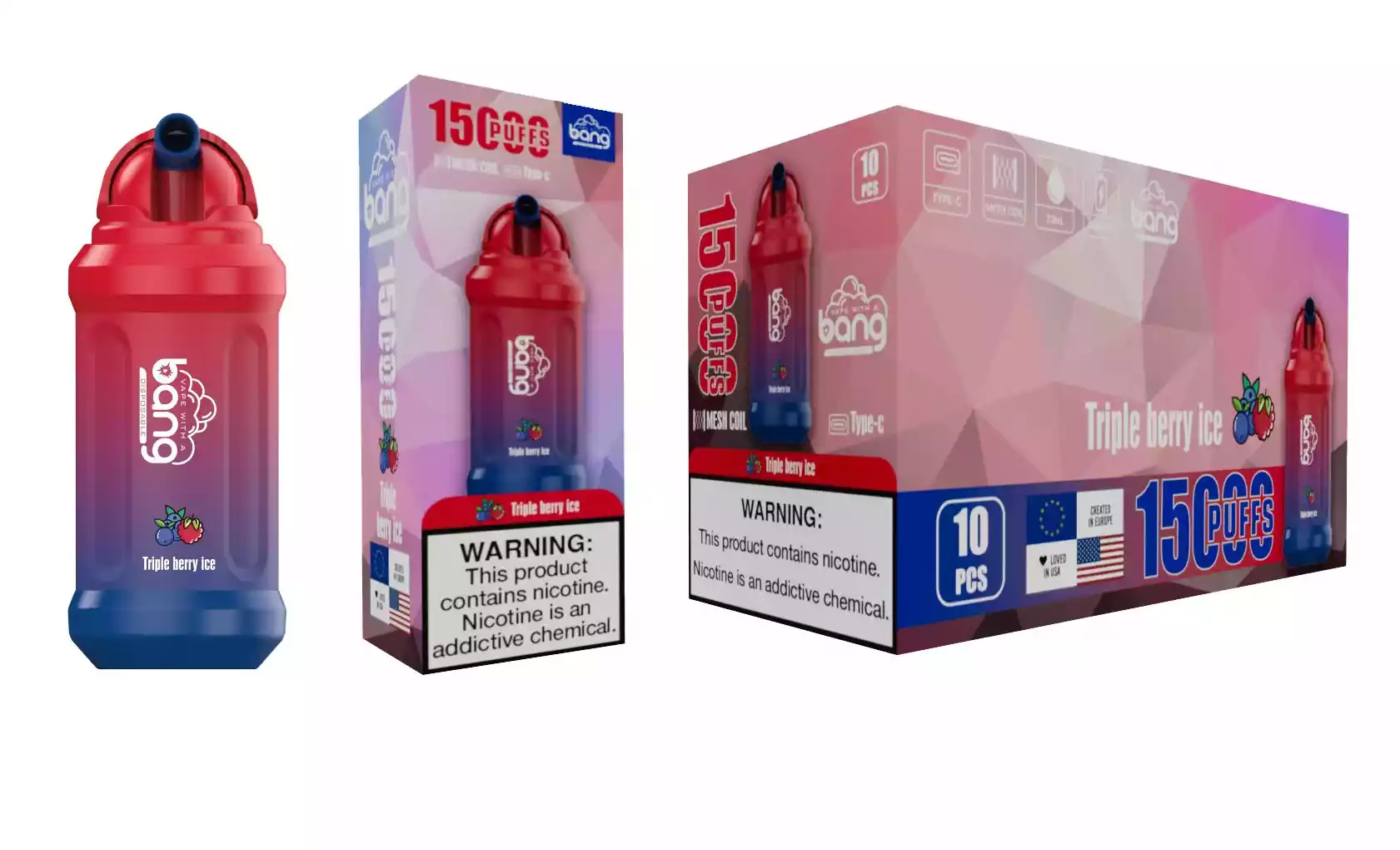 BANG 15000 Puffs Premium Disposable Vape with 5% Nicotine and 1.2ohm Resistance (7) BANG 15000 Puffs Premium Disposable Vape with 5% Nicotine and 1.2ohm Resistance (7)