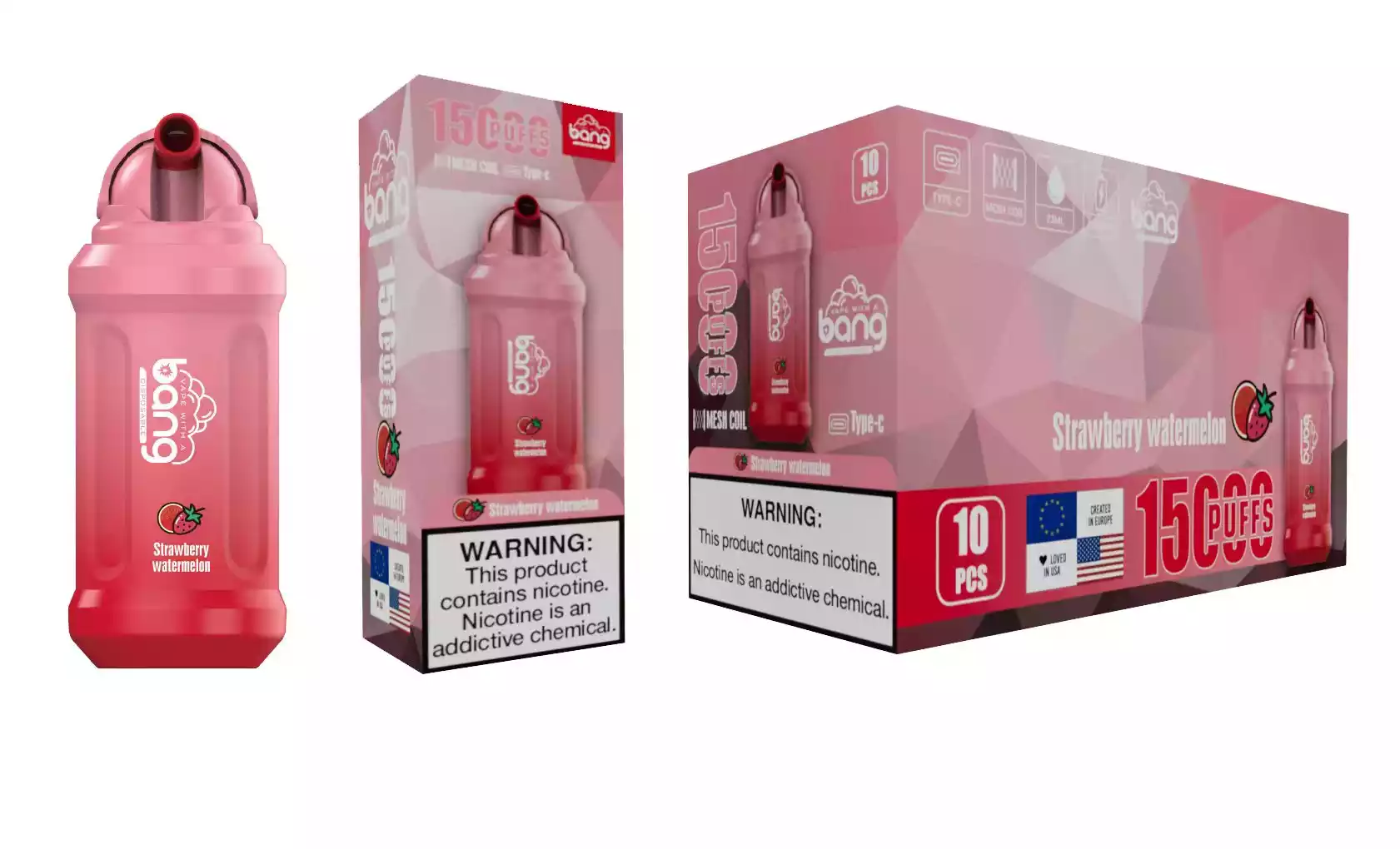 BANG 15000 Puffs Premium Disposable Vape with 5% Nicotine and 1.2ohm Resistance (8) BANG 15000 Puffs Premium Disposable Vape with 5% Nicotine and 1.2ohm Resistance (8)