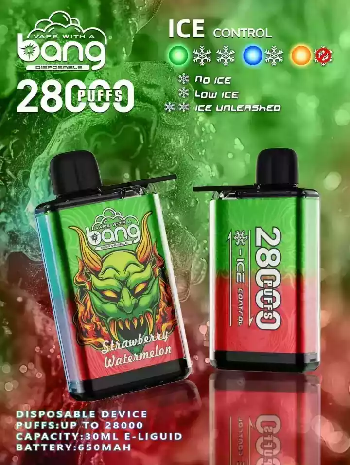BANG 28000 Puffs Premium Disposable Vape with 650mAh Rechargeable Battery and 30ml E Liquid Capacity (1) BANG 28000 Puffs Premium Disposable Vape with 650mAh Rechargeable Battery and 30ml E Liquid Capacity (1)