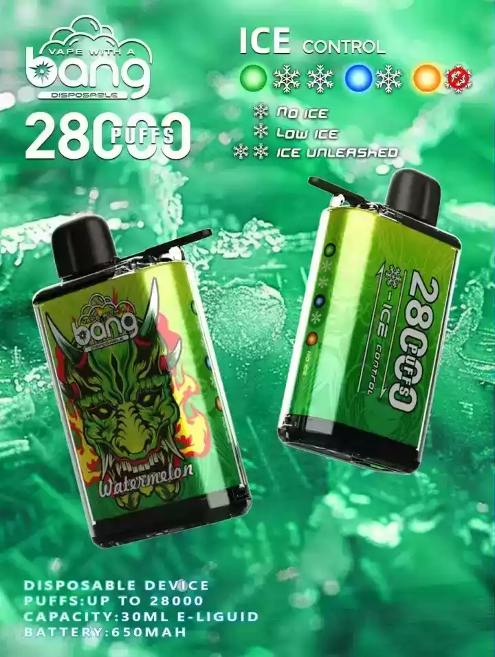 BANG 28000 Puffs Premium Disposable Vape with 650mAh Rechargeable Battery and 30ml E Liquid Capacity (2) BANG 28000 Puffs Premium Disposable Vape with 650mAh Rechargeable Battery and 30ml E Liquid Capacity (2)