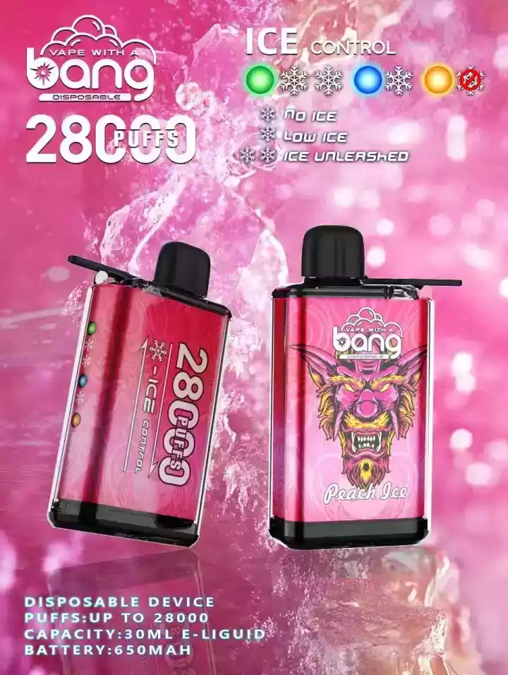 BANG 28000 Puffs Premium Disposable Vape with 650mAh Rechargeable Battery and 30ml E Liquid Capacity (3) BANG 28000 Puffs Premium Disposable Vape with 650mAh Rechargeable Battery and 30ml E Liquid Capacity (3)