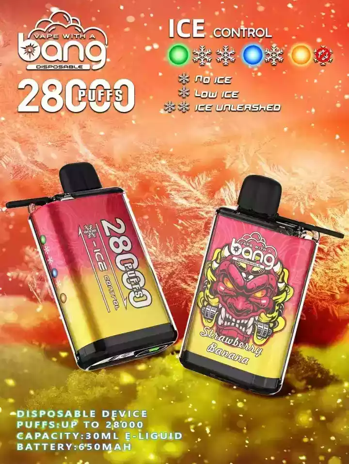 BANG 28000 Puffs Premium Disposable Vape with 650mAh Rechargeable Battery and 30ml E Liquid Capacity (4) BANG 28000 Puffs Premium Disposable Vape with 650mAh Rechargeable Battery and 30ml E Liquid Capacity (4)