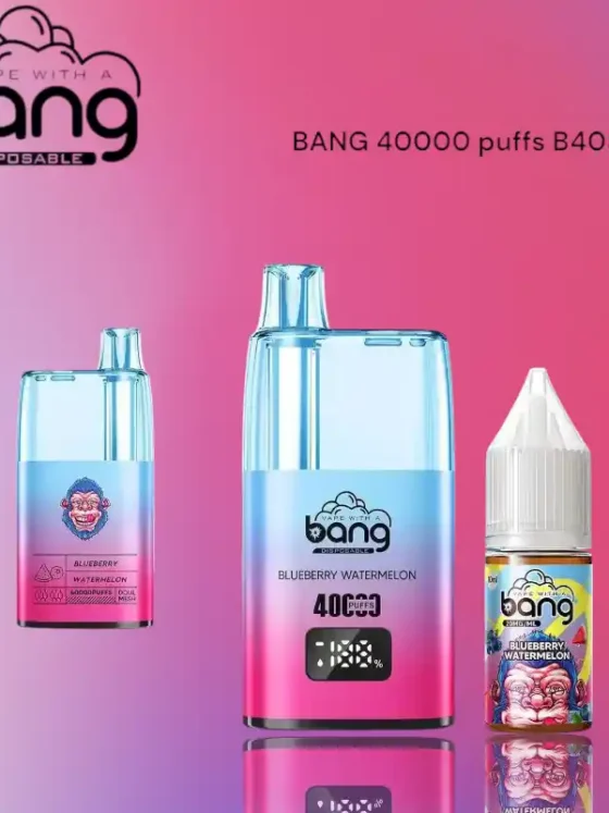 BANG 40000 Puffs B40S Rechargeable Disposable Vape with Adjustable Airflow and Childproof Lock