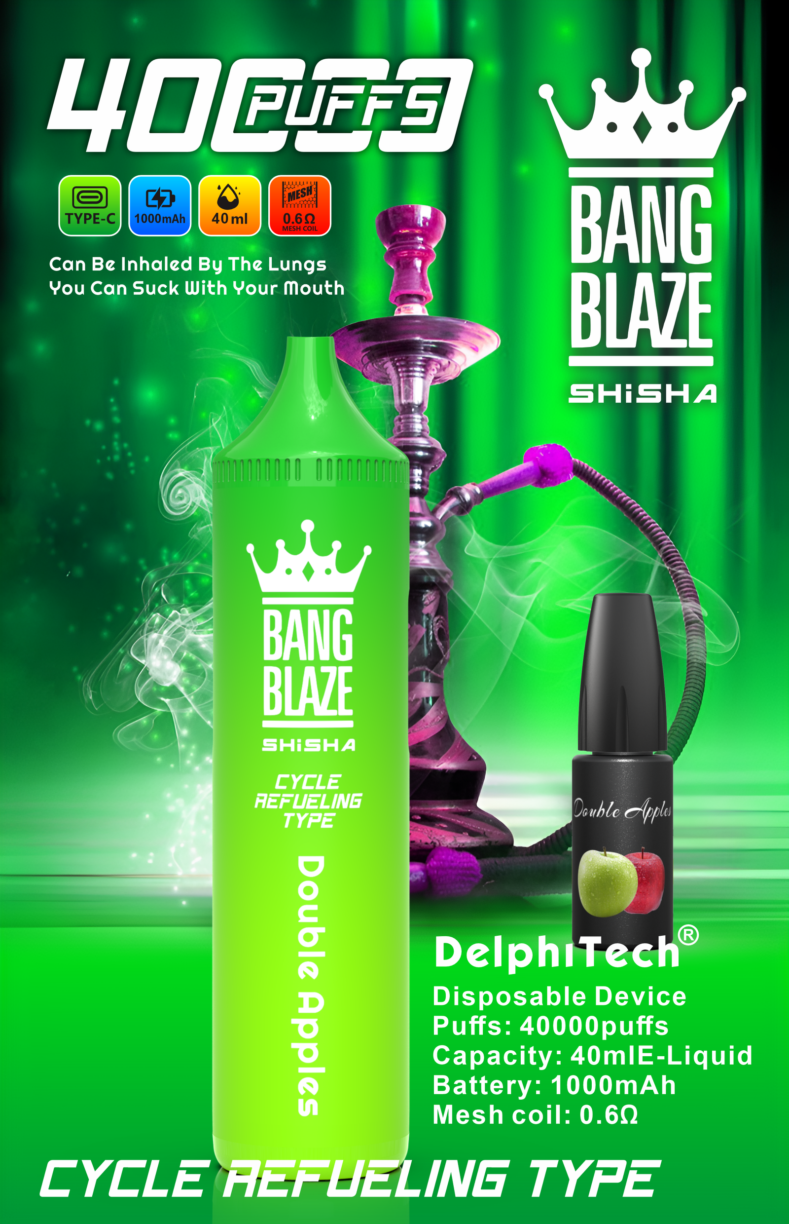 BANG BLAZE 40000 Puffs BK40 Perfect for Every Vaper with Multiple Nicotine Strengths and 12 Flavor Choices (10) BANG BLAZE 40000 Puffs BK40 Perfect for Every Vaper with Multiple Nicotine Strengths and 12 Flavor Choices (10)