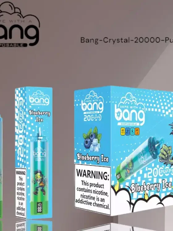 BANG Crystal 20000 Puffs Unmatched Quality and Convenience with 20000 Puffs 25ml E Liquid and Nicotine Strengths from 0-5%