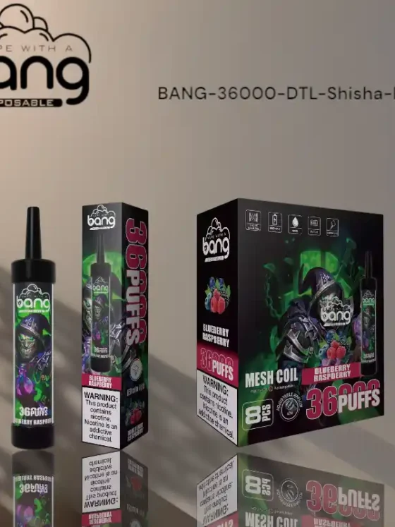 BANG DTL Shisha 36000 Puffs Trendy Disposable Vape with 40ml E Cigarette Oil and 850mAh Battery