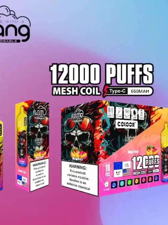 BANG Fluum Box 12000 Puffs Exceptional Flavor and Performance with 12000 Puffs and Mesh Coil Technology
