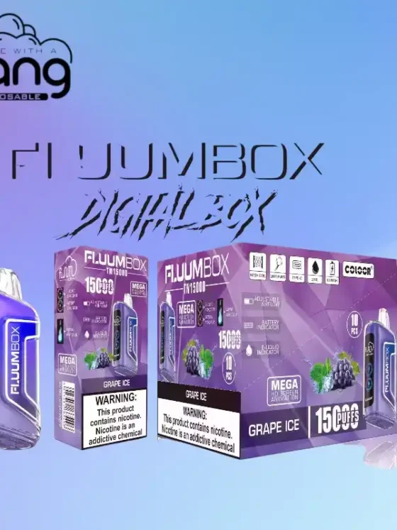 BANG Fluum Box 15000 Puffs LED 25ml E liquid and 15000 Puffs for an Extended Vaping Experience
