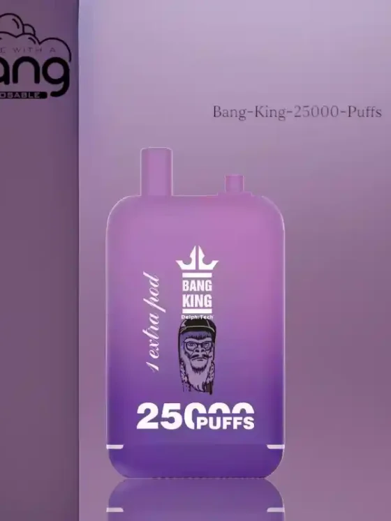BANG KING 25000 Puffs Long Lasting Disposable Vape with 4ml Capacity and 5 Nicotine Options
