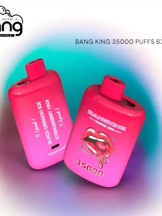 BANG KING 35000 PUFFS B35K DUO The Perfect Disposable Vape for Flavor Lovers with Dual Mesh Coils & 28ml Capacity