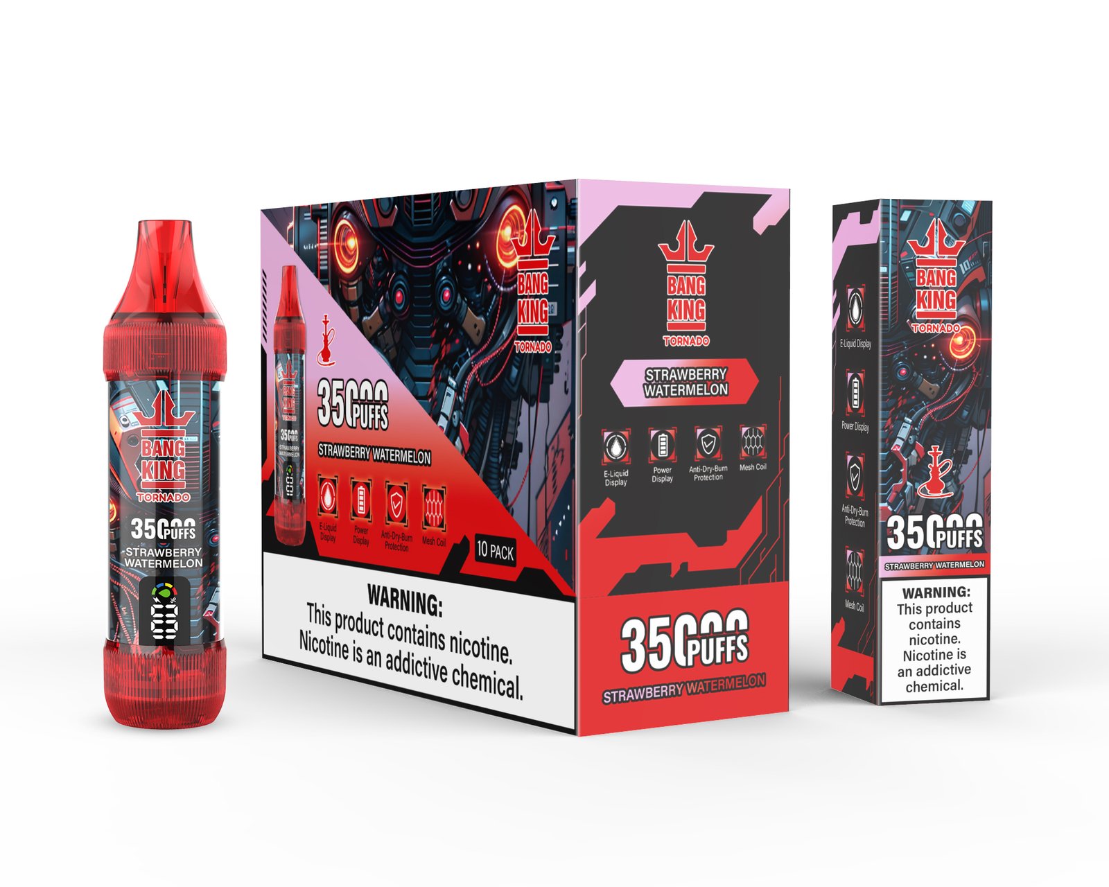 BANG KING 35000 PUFFS Long-Lasting Disposable Vape with 23ml Capacity & Rechargeable Design (5) BANG KING 35000 PUFFS Long-Lasting Disposable Vape with 23ml Capacity & Rechargeable Design (5)