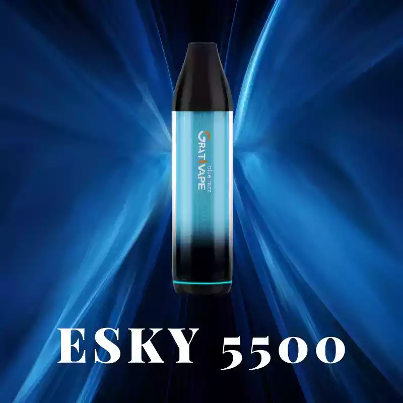Grativape Esky 5500 Puffs The Top Selling Disposable Vape with a 500mAh Rechargeable Battery and 10ml Capacity (5) Grativape Esky 5500 Puffs The Top Selling Disposable Vape with a 500mAh Rechargeable Battery and 10ml Capacity (5)