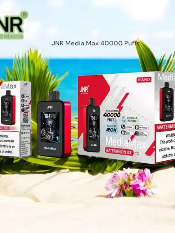 JNR Media Max 40000 Puffs Rechargeable Type-C Battery & Liquid Disposable Vape