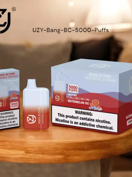 UZY Bang BC 5000 Puffs High-Quality Disposable Vape with 13ml Capacity and Multiple Nicotine Strengths