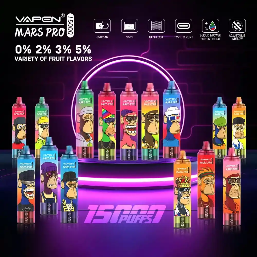 VAPEN MRS PRO 15000 PUFFS Best Wholesale Disposable Vape with 2% Nicotine and 24ml E-liquid Capacity