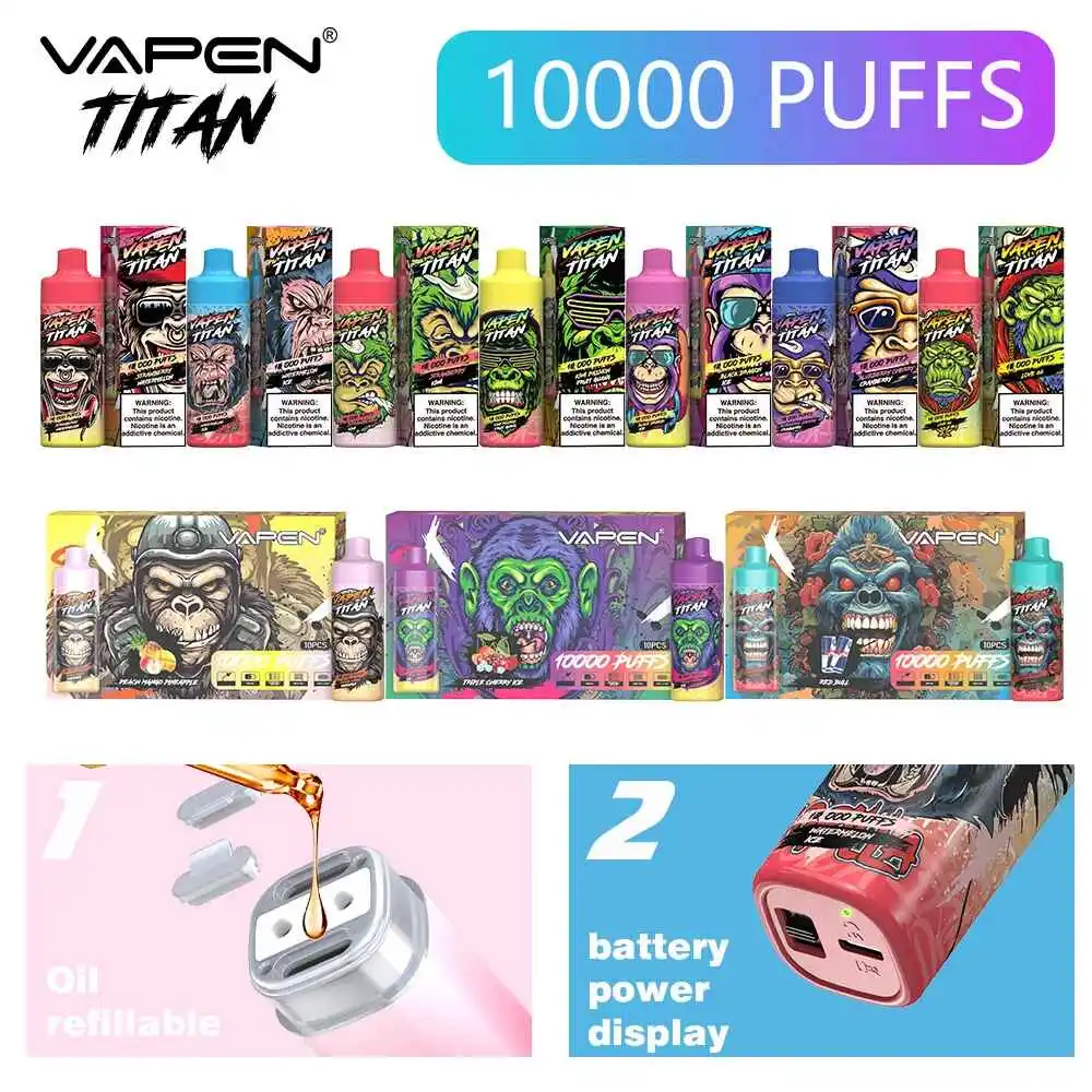 VAPEN TITAN 10000 PUFFS Long-lasting Disposable Vape with 5% Nicotine Strength