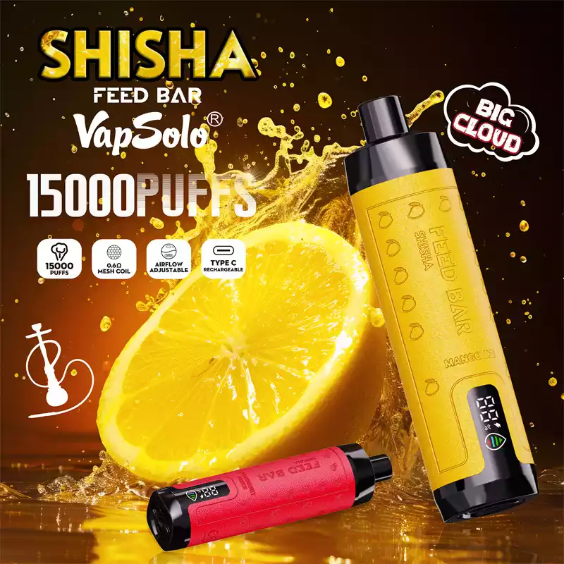 VAPSOLO Shisha 15000 Puffs The Perfect Rechargeable Vape for Fruit Lovers and Menthol Fans (11) VAPSOLO Shisha 15000 Puffs The Perfect Rechargeable Vape for Fruit Lovers and Menthol Fans (11)