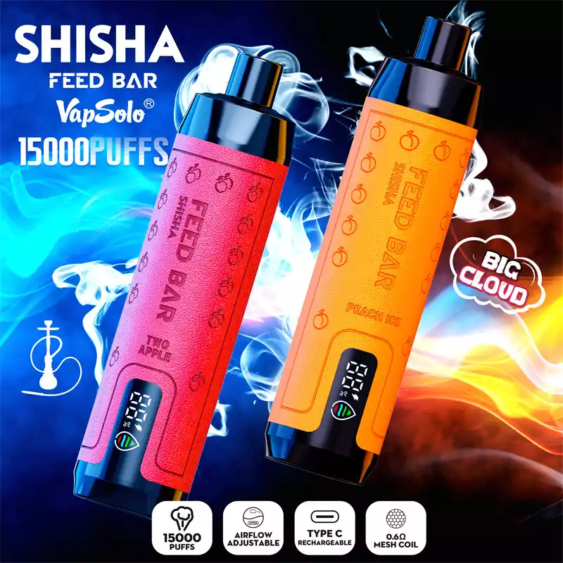 VAPSOLO Shisha 15000 Puffs The Perfect Rechargeable Vape for Fruit Lovers and Menthol Fans (3) VAPSOLO Shisha 15000 Puffs The Perfect Rechargeable Vape for Fruit Lovers and Menthol Fans (3)