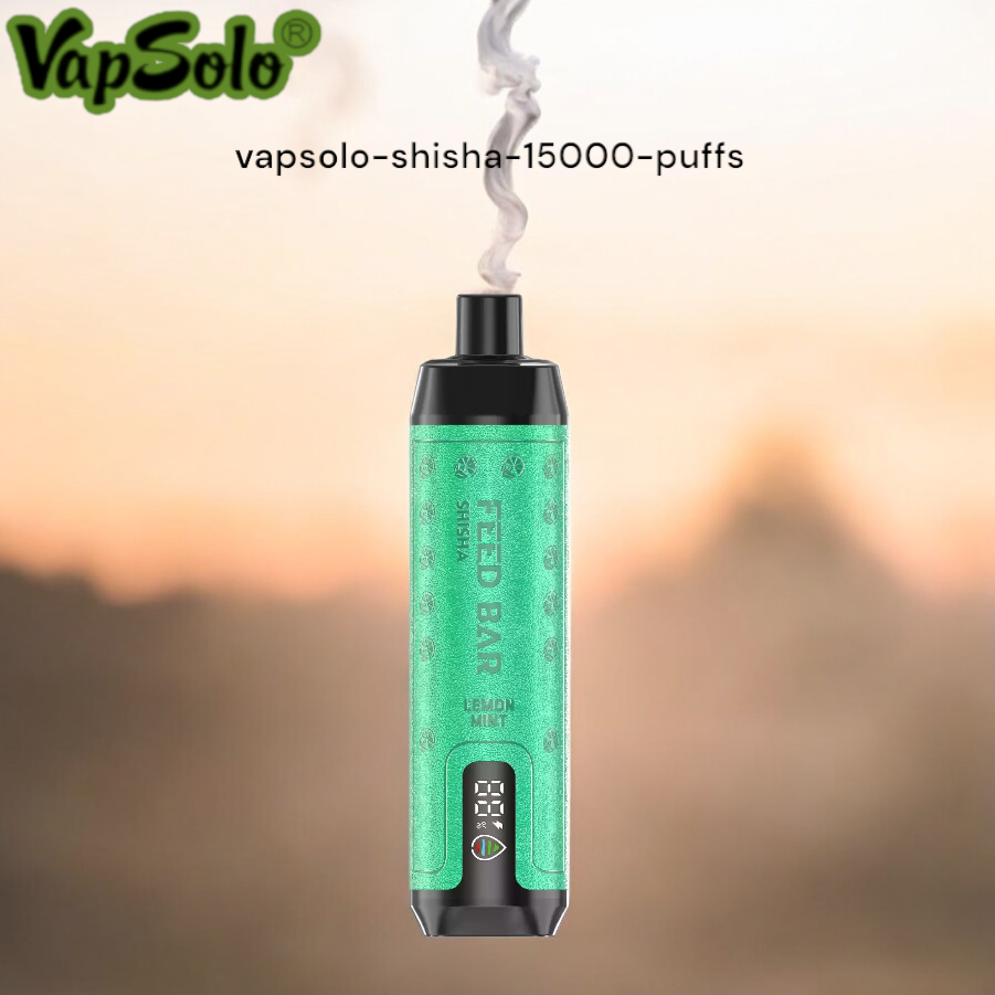 VAPSOLO Shisha 15000 Puffs The Perfect Rechargeable Vape for Fruit Lovers and Menthol Fans VAPSOLO Shisha 15000 Puffs The Perfect Rechargeable Vape for Fruit Lovers and Menthol Fans