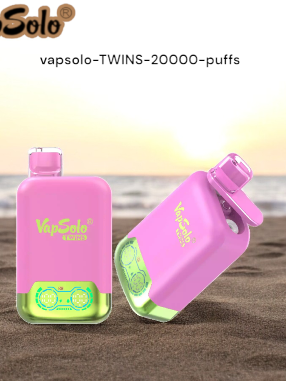 VAPSOLO Shisha 20000 Puffs Long-lasting Disposable Vape with 30ML E-Liquid Capacity and Rechargeable Battery