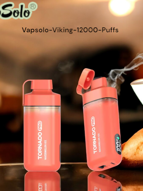 VAPSOLO Viking 12000 Puffs The Best Disposable Vape with 22 ML E-Liquid Capacity & Rechargeable Battery